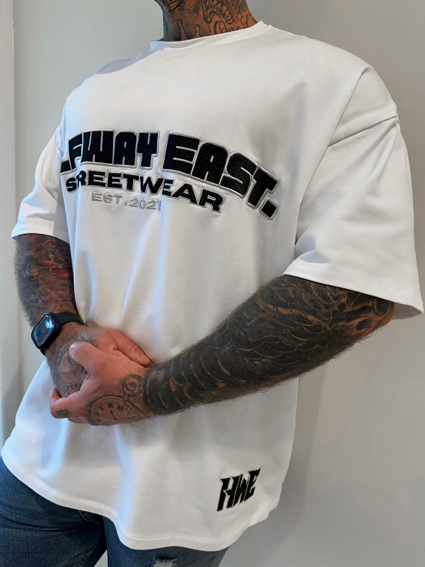 Classic Streetwear Box Tee - White