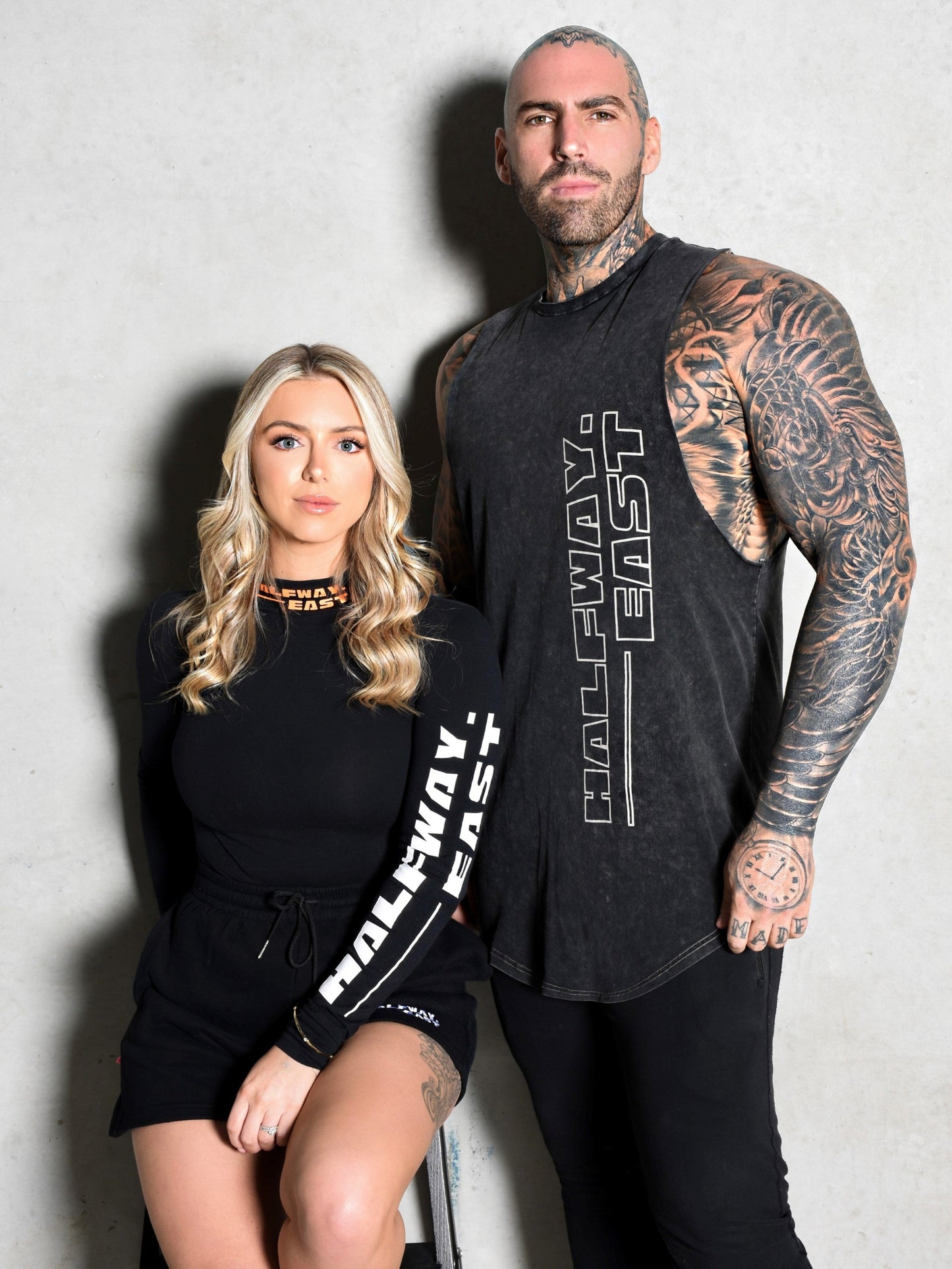 No Excuses Men's Muscle Tee - Charcoal Acid wash